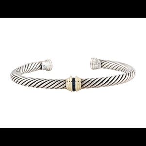 David Yurman Sapphire Single Station Bracelet